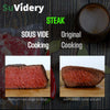 SuVidery Sous Vide Bags - Reusable Vacuum Sous Vide Cooking Bags - 3 Sizes Sous Vide Bag Kit with Clips and Pump