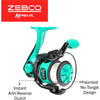 Zebco Rambler Fishing Reel and Rod Combo, Durable Fiberglass Rod with Built-in Carabiner, Patented No-Tangle Reel, Pre-Spooled with 8-Pound Zebco Fishing Line