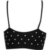 Coobie Seamless Scoopneck Bra,Black/White Polka Dot,One Size