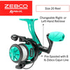 Zebco Rambler Fishing Reel and Rod Combo, Durable Fiberglass Rod with Built-in Carabiner, Patented No-Tangle Reel, Pre-Spooled with 8-Pound Zebco Fishing Line