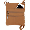 Roma Leathers Cross Body Purse - Premium Quality Leather - Designed in USA